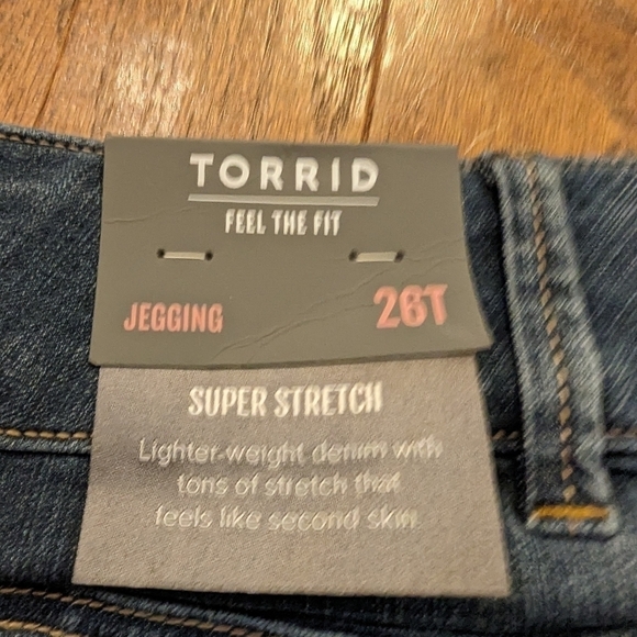 Torrid jeans, super stretch, high waist, skinny | plus size 26 tall - Picture 8 of 12
